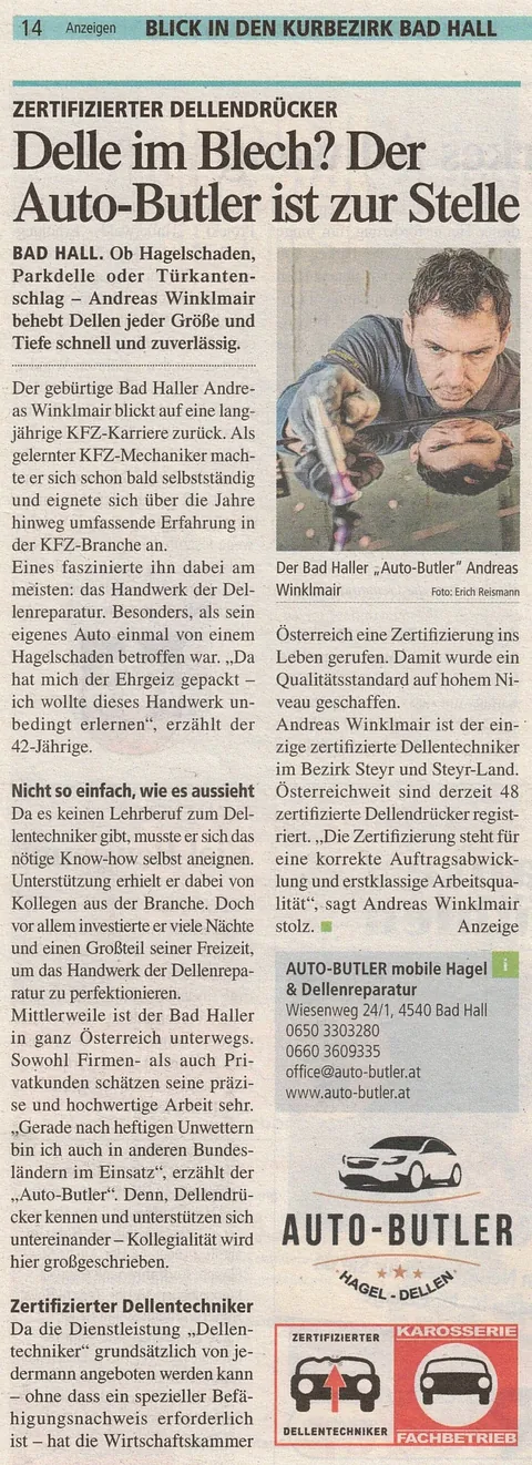 Beitrag in der TIPS Regionalzeitung Steyr & Steyr-Land (April 2025 Ausgabe)